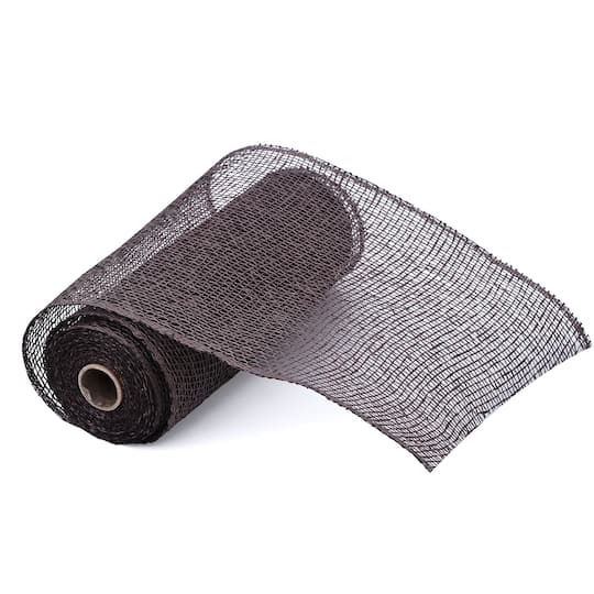 10" x 19ft. Chocolate Brown Poly Burlap Mesh by Celebrate It™